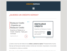 Tablet Screenshot of creditosrapidos.net